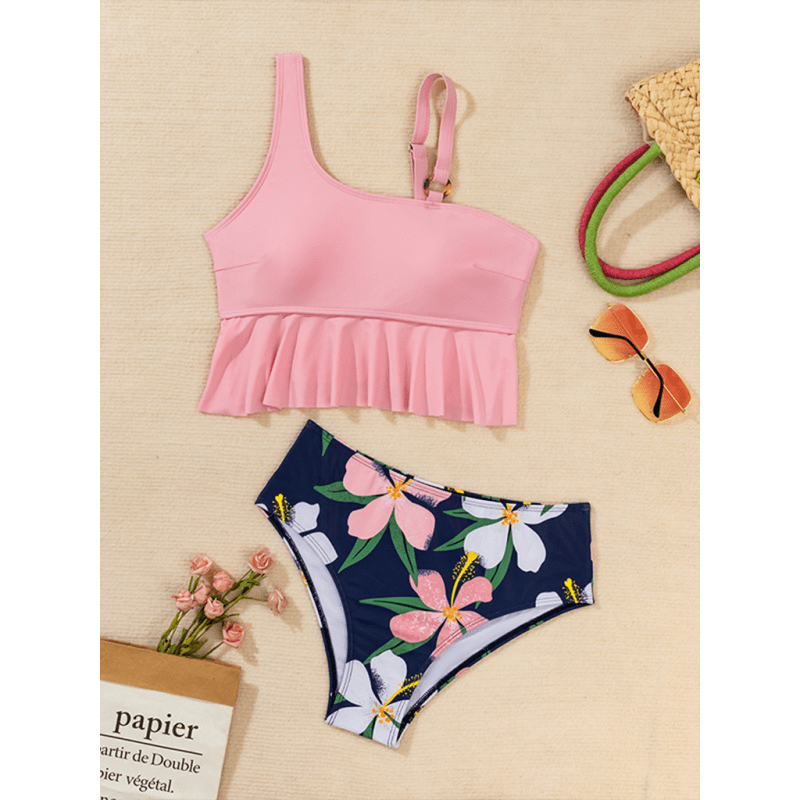 new-split-swimsuit-high-waist-bikini-ruffle-leaf-print-multicolor-swimsuitsmiling-maria---everything-for-women-34642314