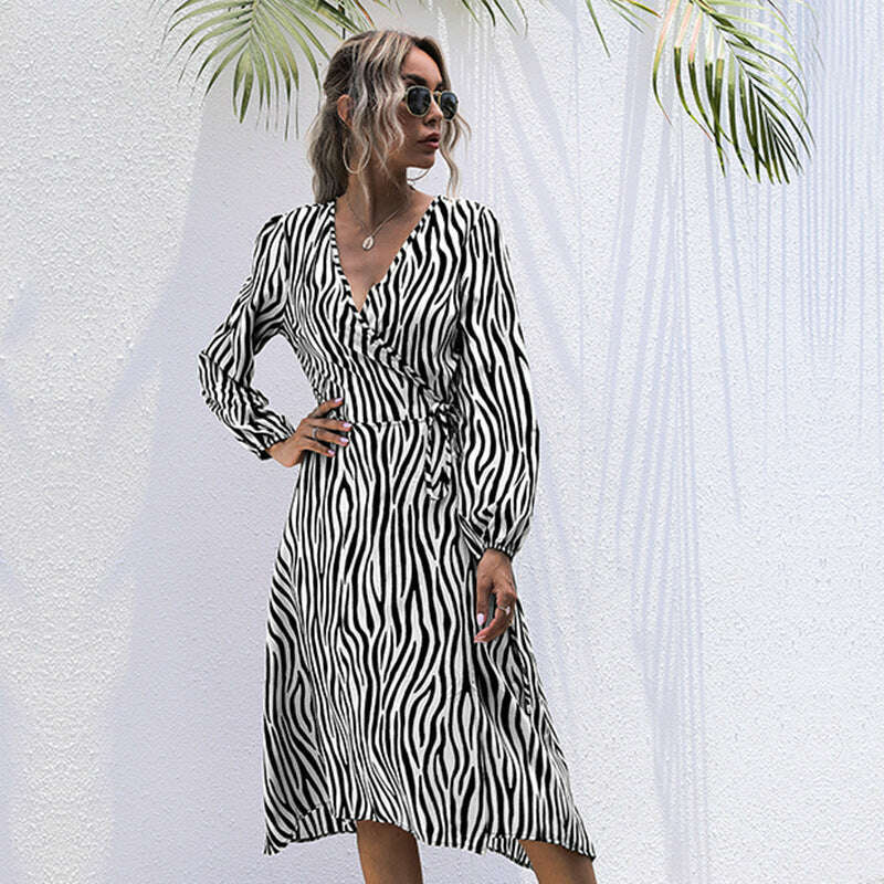 womens-zebra-print-v-neck-long-sleeve-dresssmiling-maria---everything-for-women-34672083