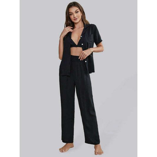 solid-color-3-piece-womens-lounge-set-–-soft-rayon-pajamas-with-lapel-topsmiling-maria---everything-for-women-34638247