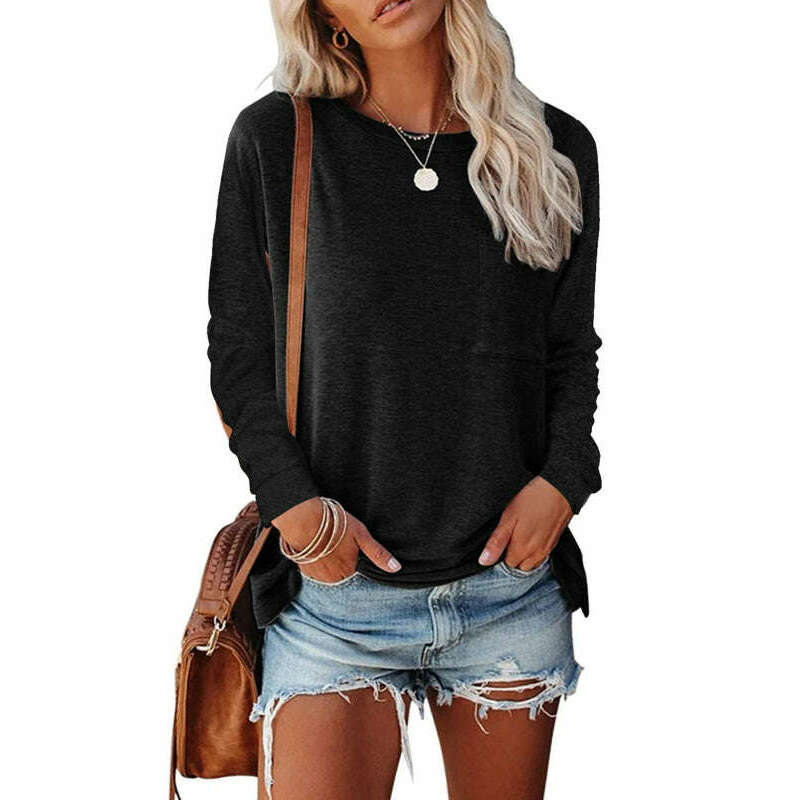 womens-solid-color-long-sleeve-knit-topsmiling-maria---everything-for-women-34698359