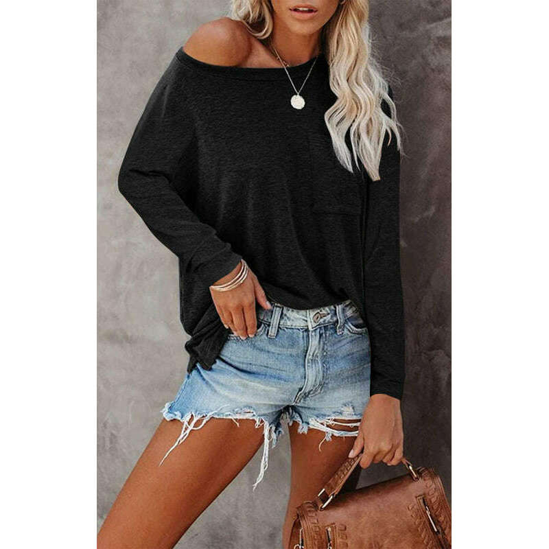 womens-solid-color-long-sleeve-knit-topsmiling-maria---everything-for-women-34698356