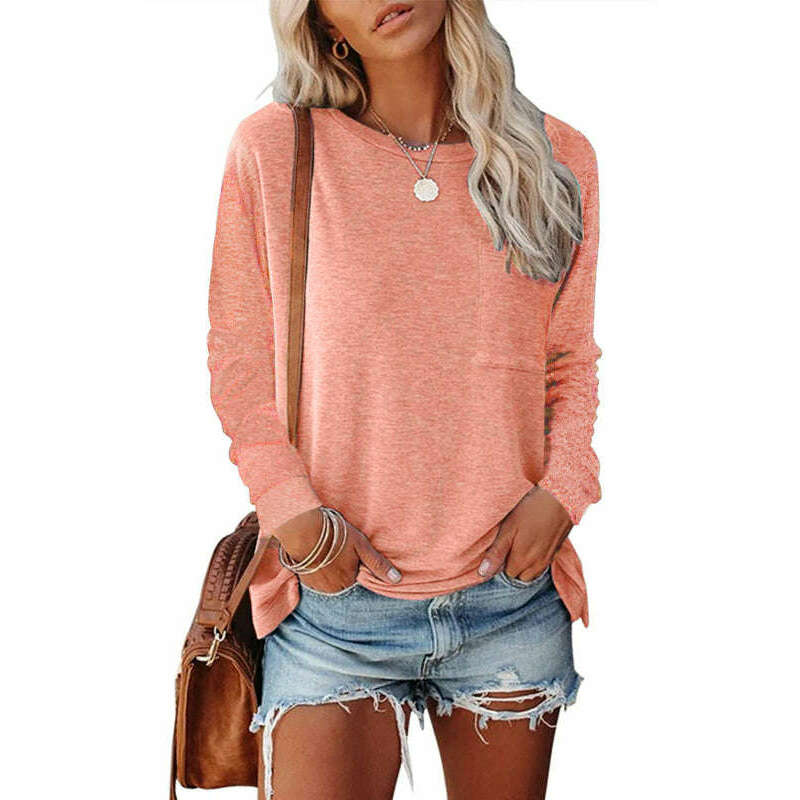 womens-solid-color-long-sleeve-knit-topsmiling-maria---everything-for-women-34698331
