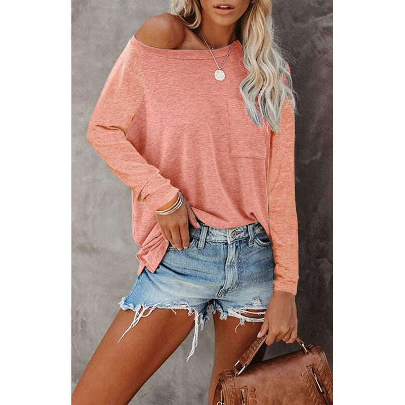 womens-solid-color-long-sleeve-knit-topsmiling-maria---everything-for-women-34698335