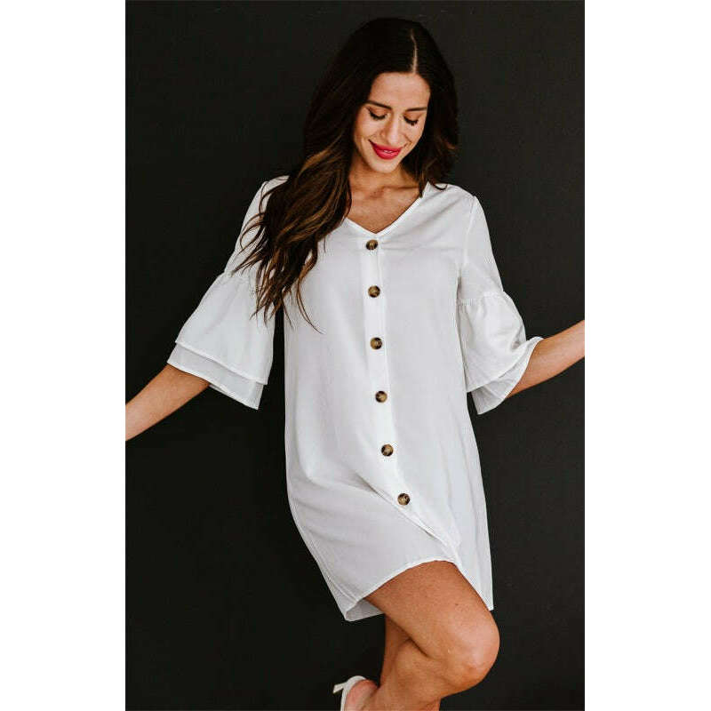 womens-v-neck-flare-sleeve-shift-dresssmiling-maria---everything-for-women-34671291