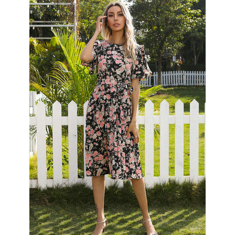 floral-ruffle-sleeve-pleated-midi-dress-–-crew-neck-tie-waistsmiling-maria---everything-for-women-34656930