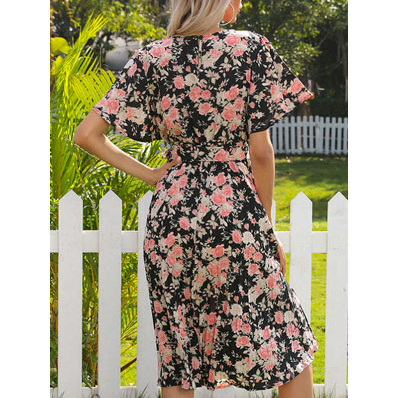 floral-ruffle-sleeve-pleated-midi-dress-–-crew-neck-tie-waistsmiling-maria---everything-for-women-34656929