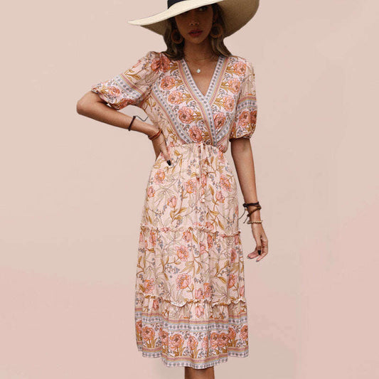 vintage-pink-print-v-neck-midi-dresssmiling-maria---everything-for-women-34668818
