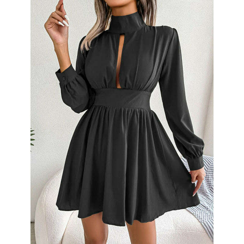 hollow-waist-swing-dress-for-women-–-long-sleeve-elegant-flowy-fitsmiling-maria---everything-for-women-34657219