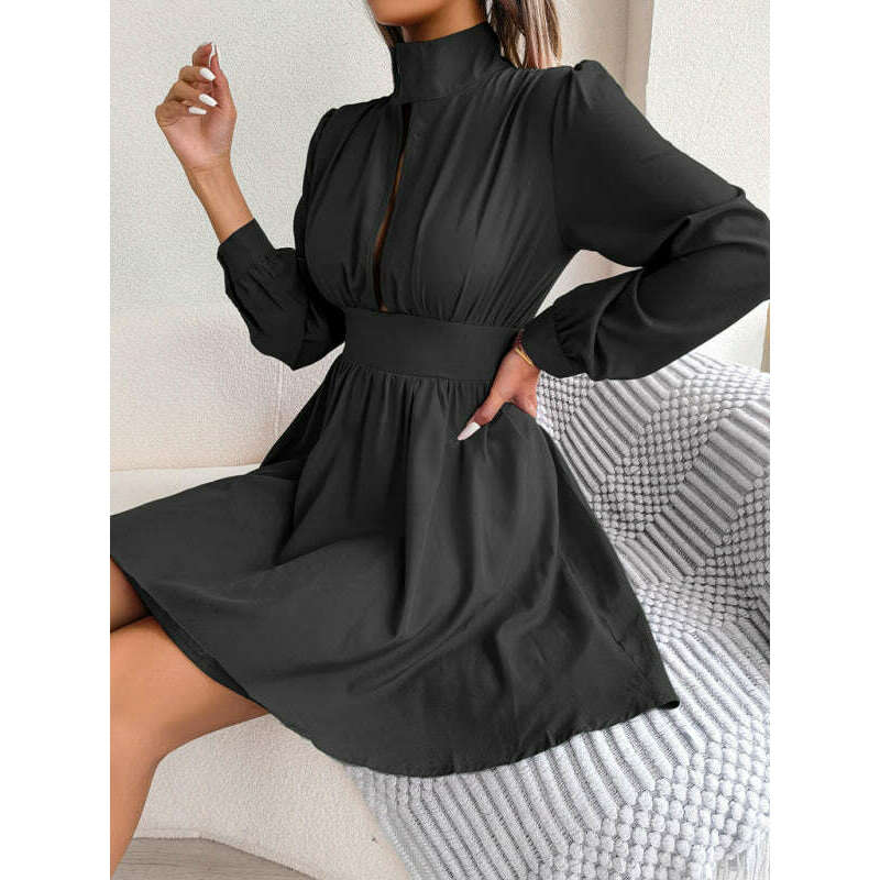 hollow-waist-swing-dress-for-women-–-long-sleeve-elegant-flowy-fitsmiling-maria---everything-for-women-34657222