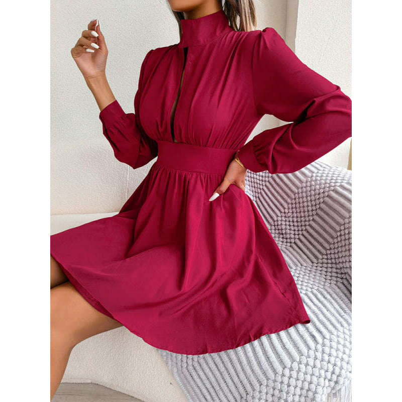 hollow-waist-swing-dress-for-women-–-long-sleeve-elegant-flowy-fitsmiling-maria---everything-for-women-34657228