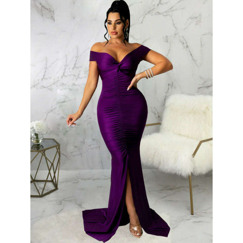 womens-v-neck-ruched-bodycon-dresssmiling-maria---everything-for-women-34683054