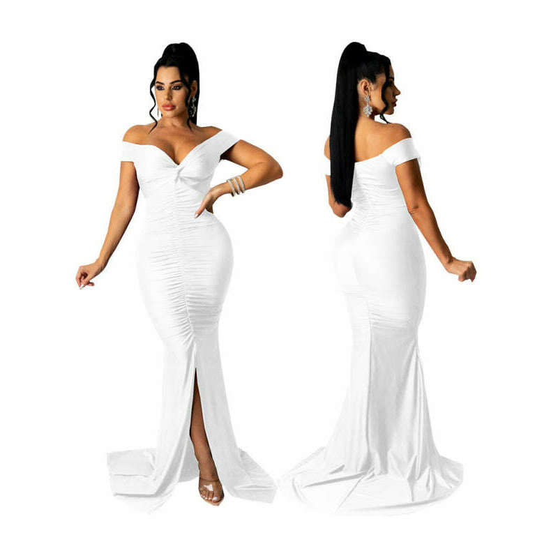 womens-v-neck-ruched-bodycon-dresssmiling-maria---everything-for-women-34683076