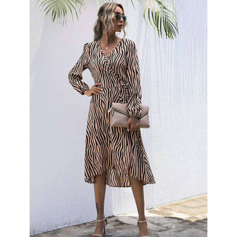 womens-zebra-print-v-neck-long-sleeve-dresssmiling-maria---everything-for-women-34672073