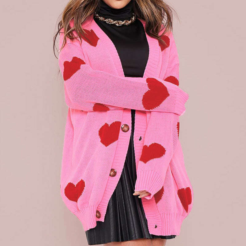 heart-knit-v-neck-mid-length-cardigan-34821533