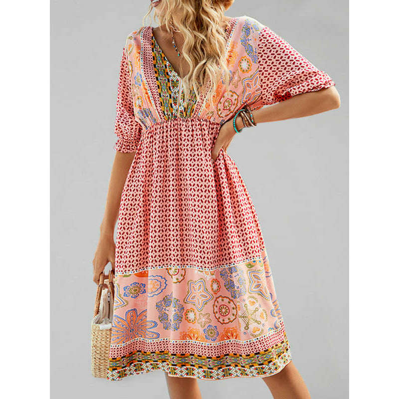 boho-floral-midi-dress-–-short-sleeve-v-neck-high-waist-for-vacation-resortsmiling-maria---everything-for-women-34660598