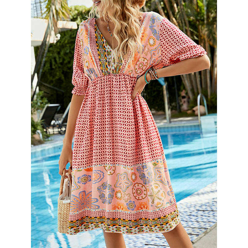 boho-floral-midi-dress-–-short-sleeve-v-neck-high-waist-for-vacation-resortsmiling-maria---everything-for-women-34660600