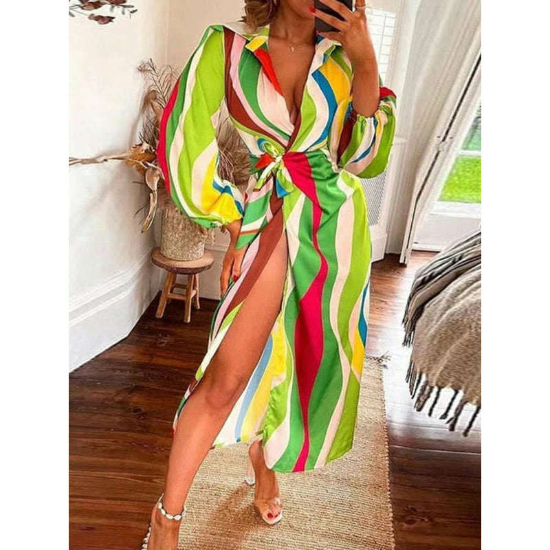 printed-lantern-sleeve-v-neck-midi-dress-with-tie-slit-contrast-colorsmiling-maria---everything-for-women-34664488