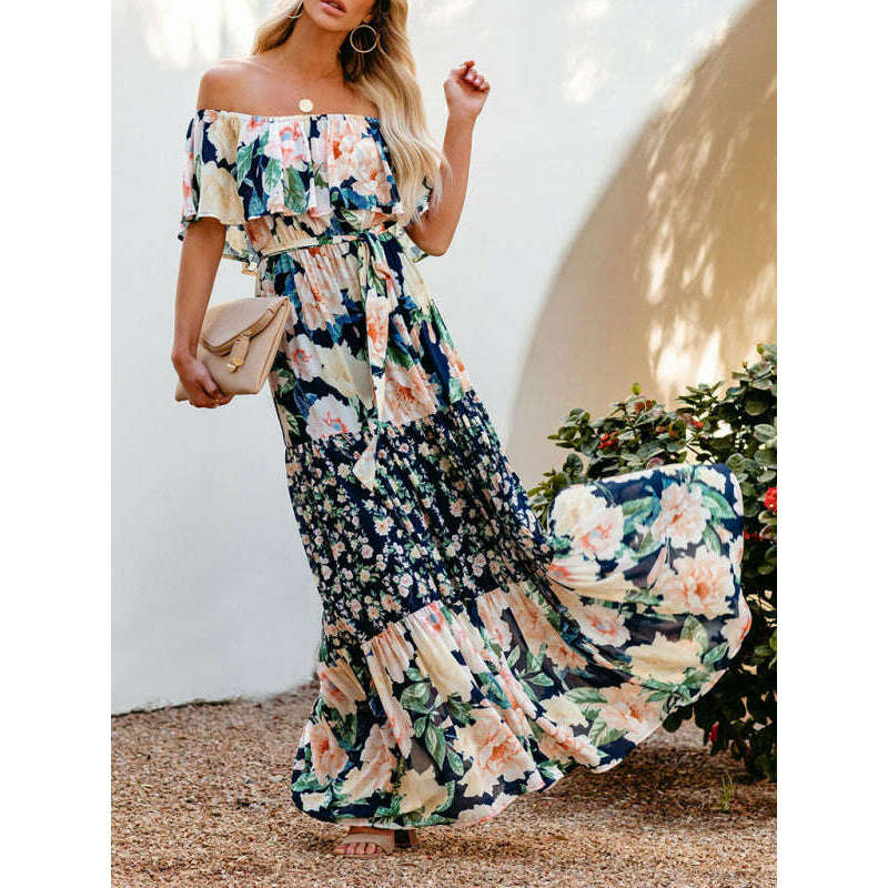 one-shoulder-printed-long-swing-dresssmiling-maria---everything-for-women-34669156