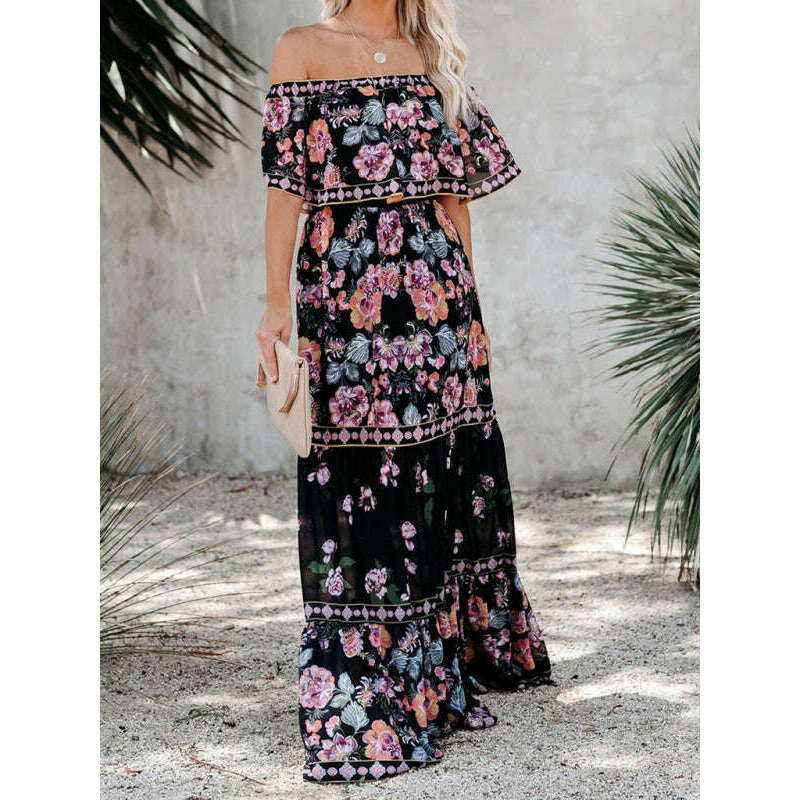 one-shoulder-printed-long-swing-dresssmiling-maria---everything-for-women-34669114