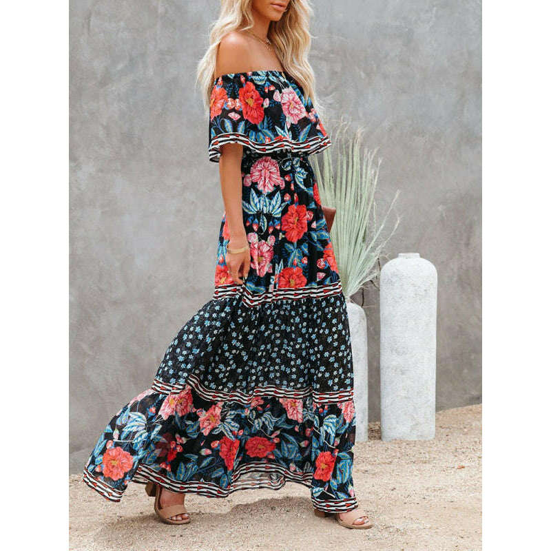 one-shoulder-printed-long-swing-dresssmiling-maria---everything-for-women-34669125