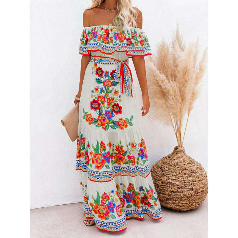 one-shoulder-printed-long-swing-dresssmiling-maria---everything-for-women-34669106