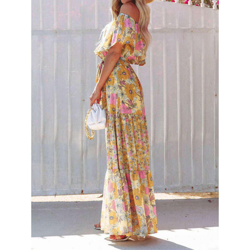 one-shoulder-printed-long-swing-dresssmiling-maria---everything-for-women-34669167