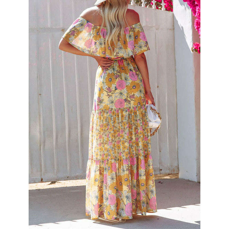 one-shoulder-printed-long-swing-dresssmiling-maria---everything-for-women-34669169