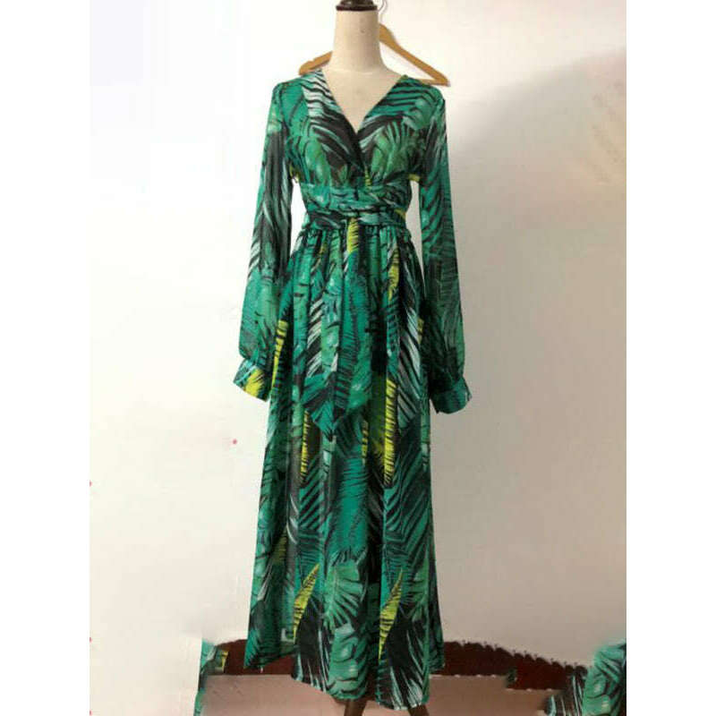 leaf-print-lantern-sleeve-v-neck-swing-dress-–-lightweight-flowy-fitsmiling-maria---everything-for-women-34661749