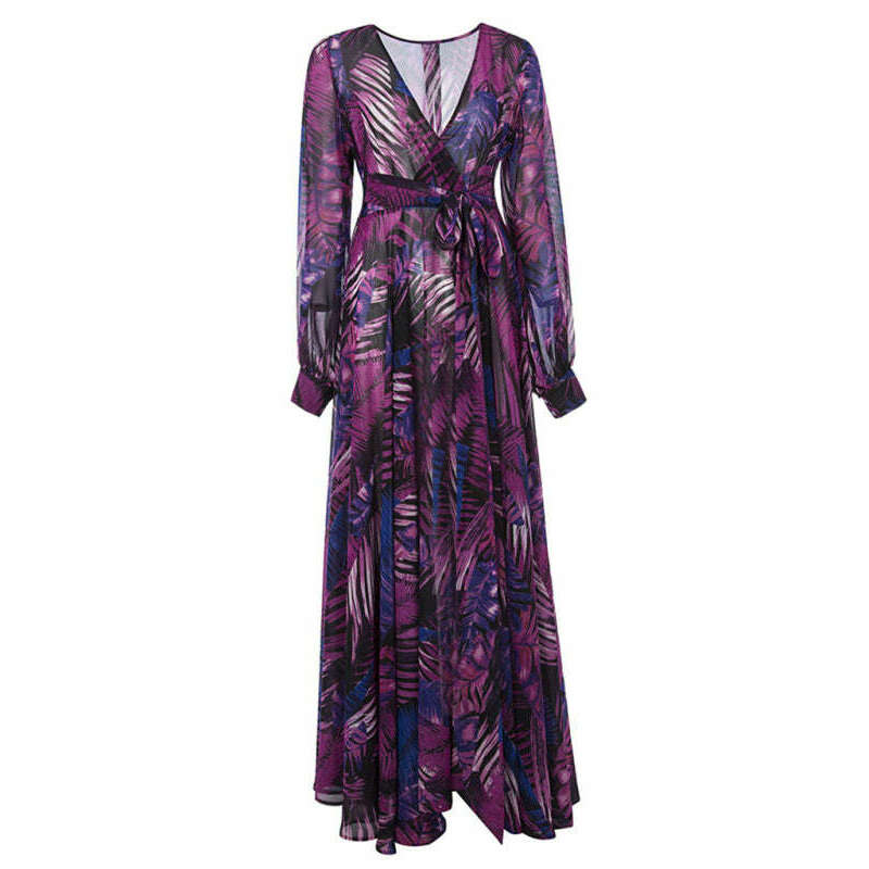 leaf-print-lantern-sleeve-v-neck-swing-dress-–-lightweight-flowy-fitsmiling-maria---everything-for-women-34661756