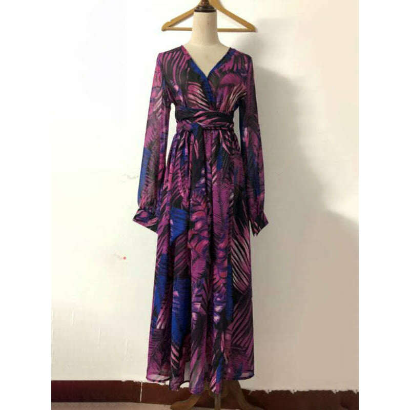 leaf-print-lantern-sleeve-v-neck-swing-dress-–-lightweight-flowy-fitsmiling-maria---everything-for-women-34661755