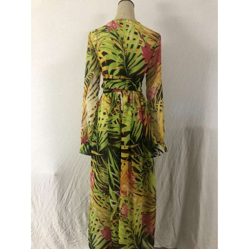 leaf-print-lantern-sleeve-v-neck-swing-dress-–-lightweight-flowy-fitsmiling-maria---everything-for-women-34661758