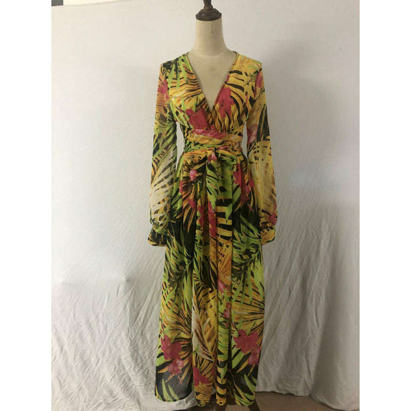 leaf-print-lantern-sleeve-v-neck-swing-dress-–-lightweight-flowy-fitsmiling-maria---everything-for-women-34661760