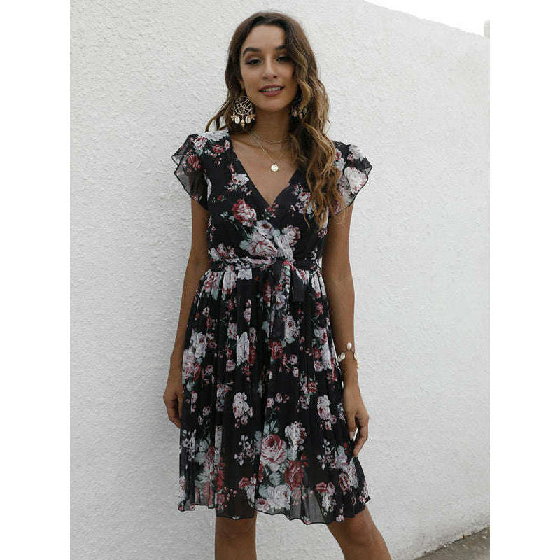 elegant-v-neck-floral-print-dress-with-waist-tie-–-spring-summer-casual-looksmiling-maria---everything-for-women-34662302