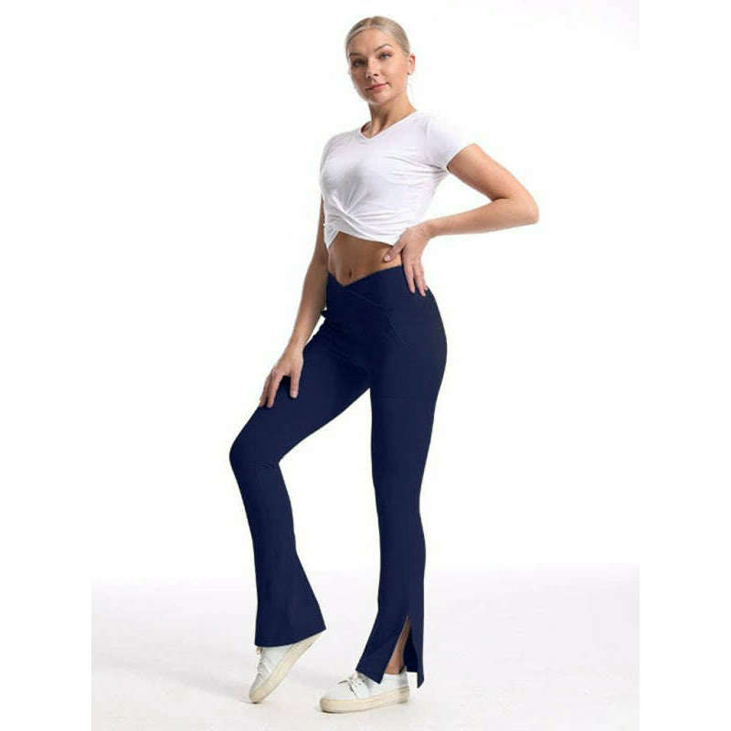 high-waist-slit-flare-sports-trouserssmiling-maria---everything-for-women-34687649