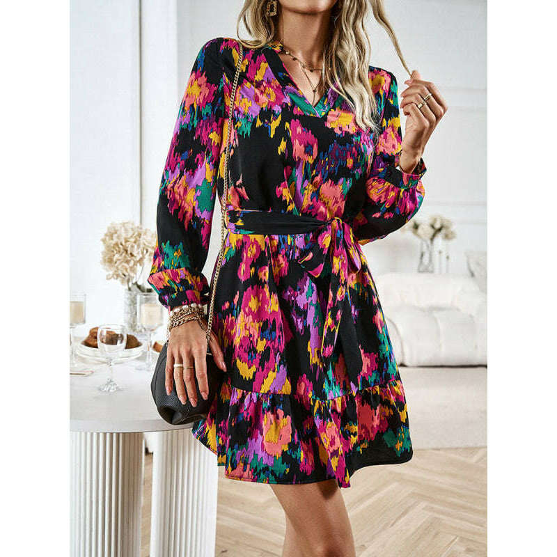 elegant-v-neck-midi-dress-with-adjustable-belt-–-printed-spring-summer-stylesmiling-maria---everything-for-women-34646750
