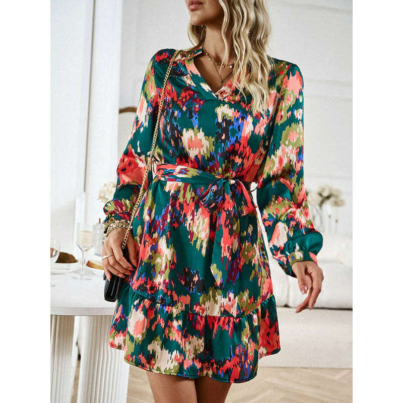 elegant-v-neck-midi-dress-with-adjustable-belt-–-printed-spring-summer-stylesmiling-maria---everything-for-women-34646733