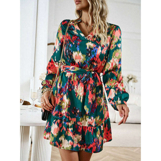 elegant-v-neck-midi-dress-with-adjustable-belt-–-printed-spring-summer-stylesmiling-maria---everything-for-women-34646733