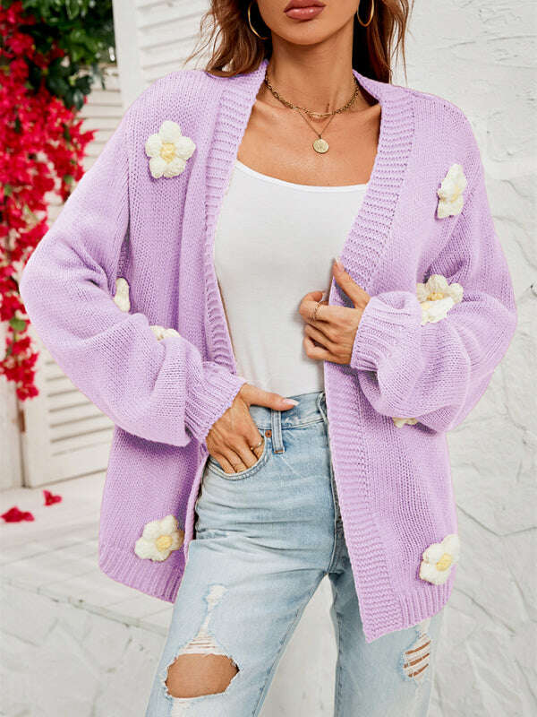 floral-knit-cardigan-with-lantern-sleeves-34822597