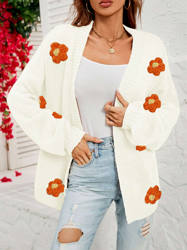 floral-knit-cardigan-with-lantern-sleeves-34822576