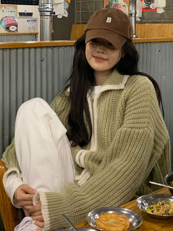 womens-zip-lapel-loose-knit-sweater-34822005