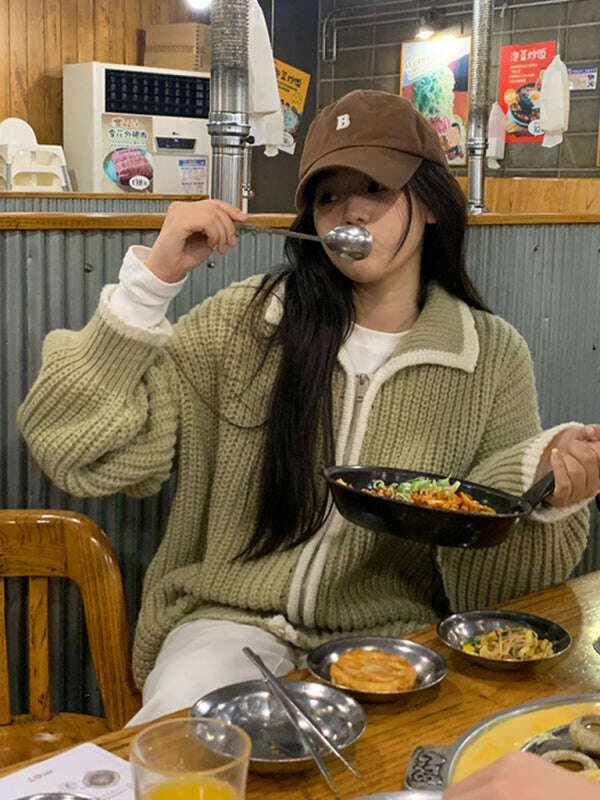 womens-zip-lapel-loose-knit-sweater-34822007