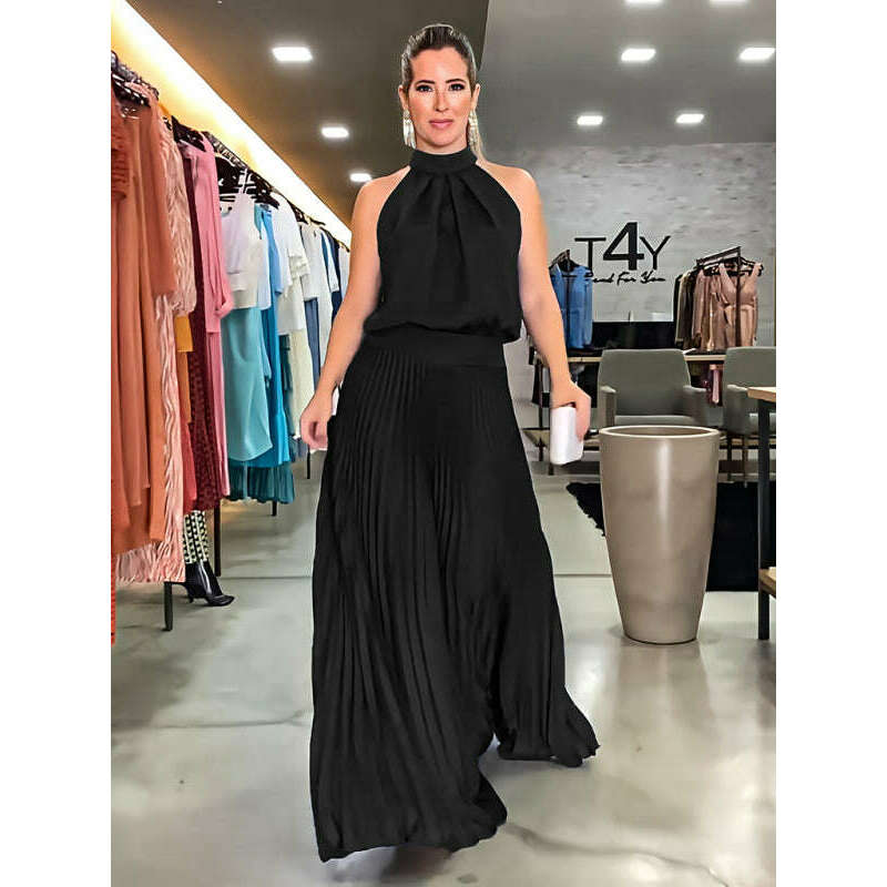 backless-halterneck-pleated-dress-–-sleeveless-strappy-woven-designsmiling-maria---everything-for-women-34651648