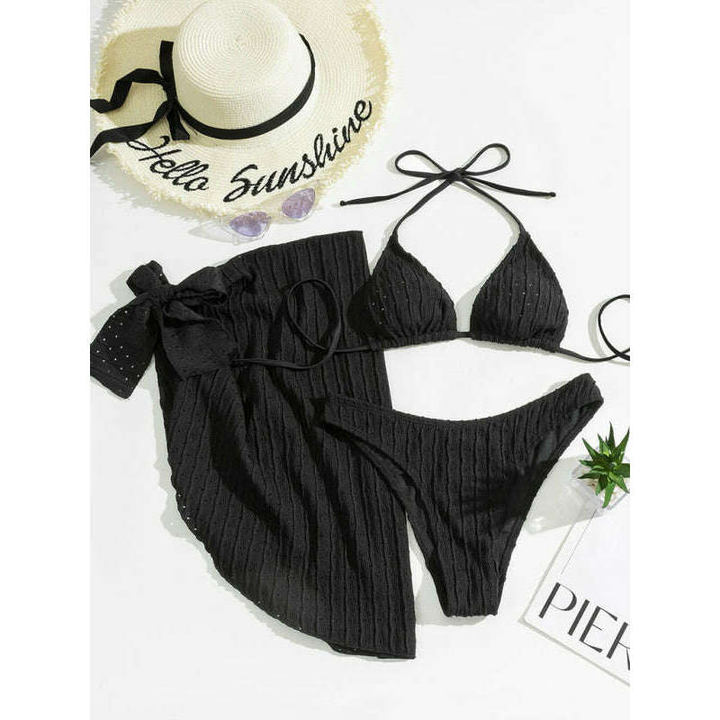 textured-lace-up-three-piece-bikini-set-–-boho-style-with-long-sleeve-cover-upsmiling-maria---everything-for-women-34639637