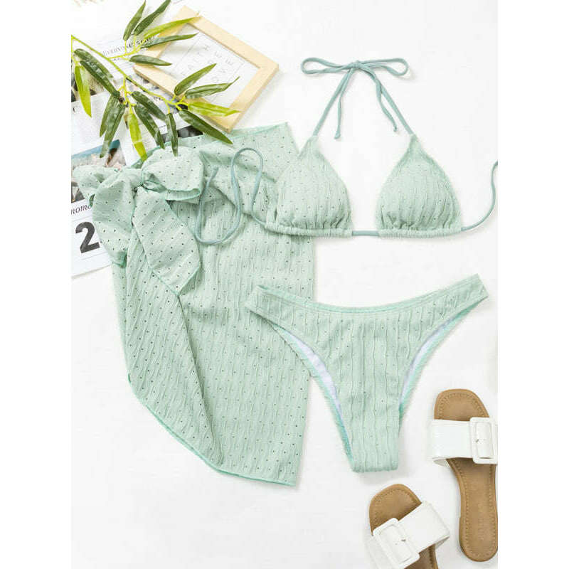 textured-lace-up-three-piece-bikini-set-–-boho-style-with-long-sleeve-cover-upsmiling-maria---everything-for-women-34639634