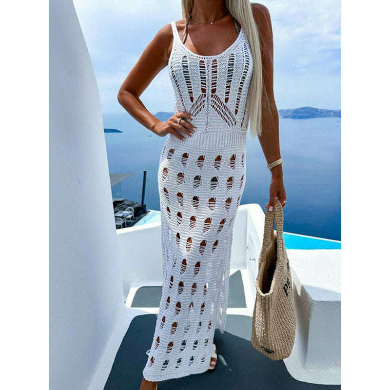 knitted-v-neck-hollow-out-slit-dress-–-slim-fit-spring-summer-stylesmiling-maria---everything-for-women-34643435