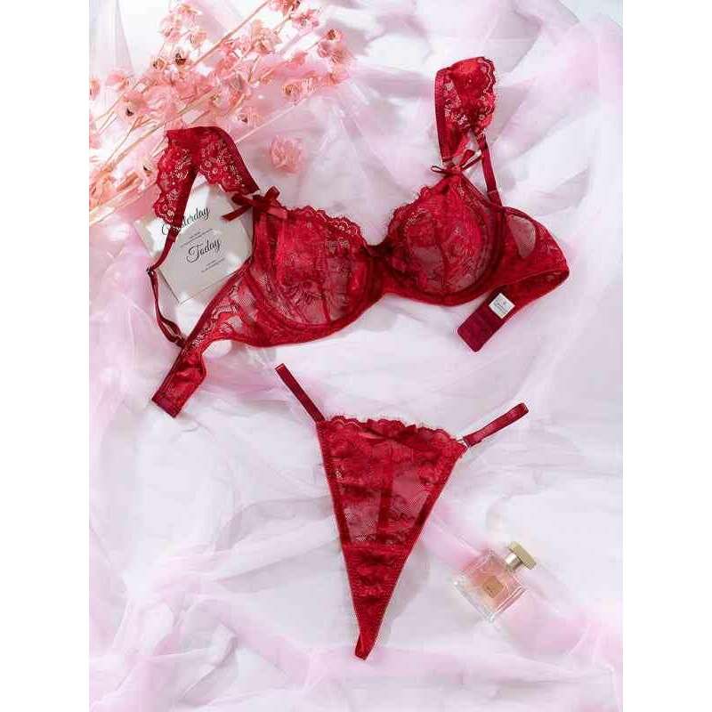 lace-ruffle-sleeve-bow-lingerie-set-–-sexy-two-piece-with-moderate-stretchsmiling-maria---everything-for-women-34636433