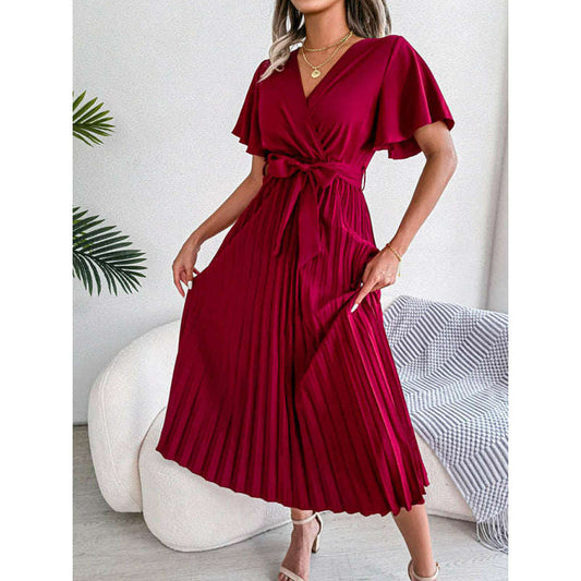 pleated-crossover-v-neck-chiffon-midi-dress-with-wide-hemsmiling-maria---everything-for-women-34656964