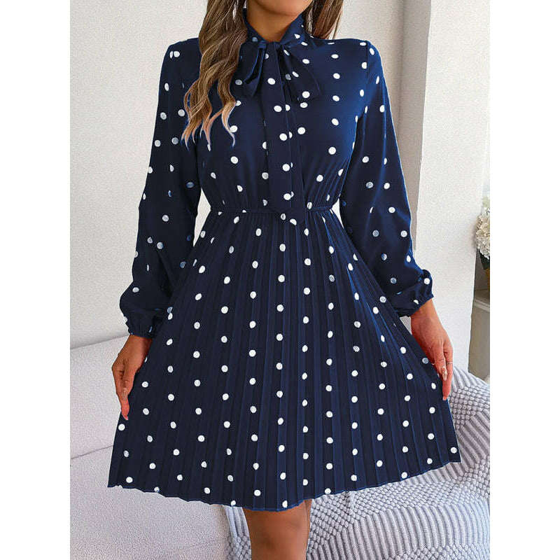 polka-dot-long-sleeve-pleated-dress-–-lace-up-waist-elegant-midi-stylesmiling-maria---everything-for-women-34657463