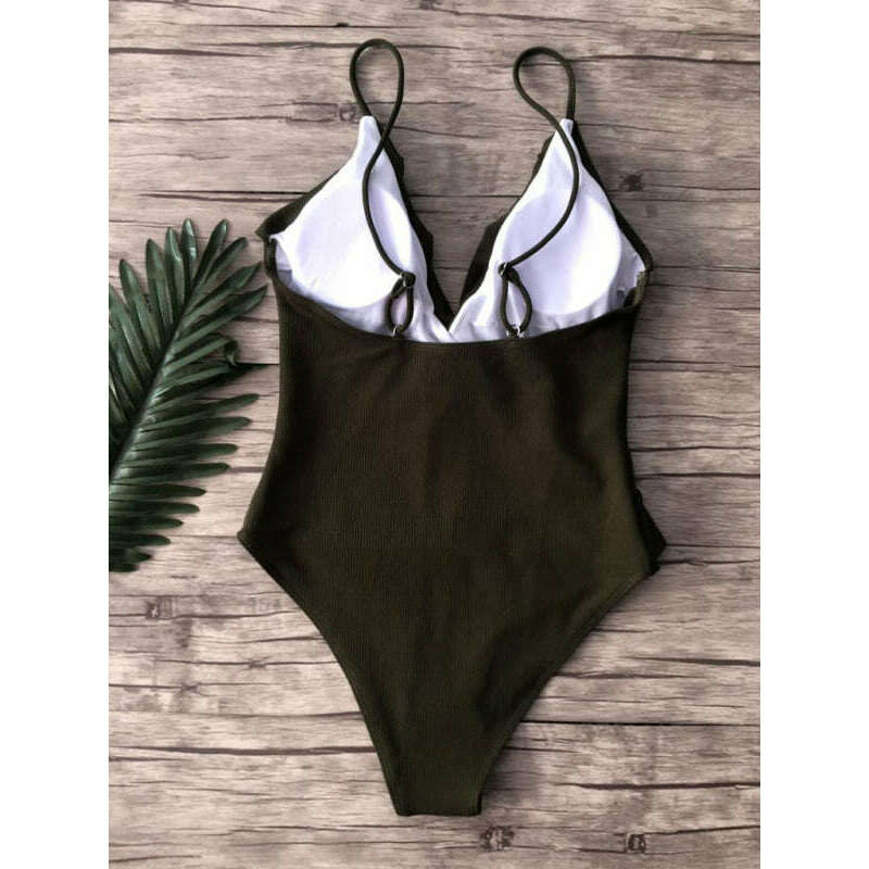 new-bikini-solid-color-one-piece-ruffled-sexy-shoulder-swimsuitsmiling-maria---everything-for-women-34643098