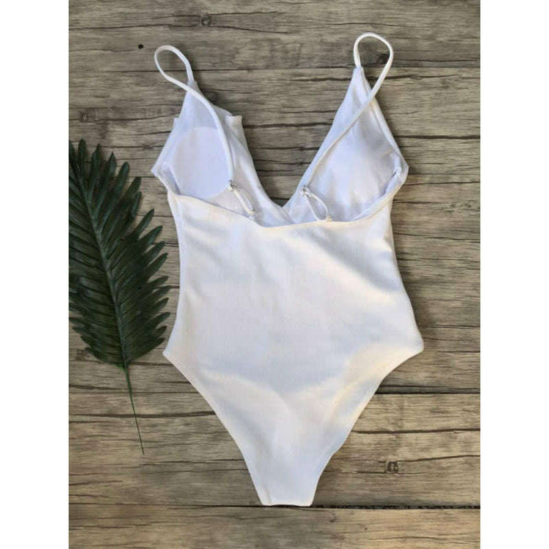 new-bikini-solid-color-one-piece-ruffled-sexy-shoulder-swimsuitsmiling-maria---everything-for-women-34643088